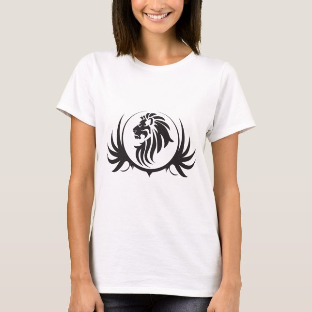Black Lions Head T-Shirt (Vorderseite)