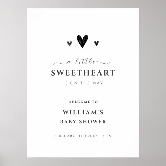 Black Little Sweetheart Willkommensdusche Poster (Vorne)