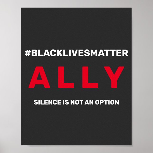 Black Live Materie Ally Poster (Vorne)