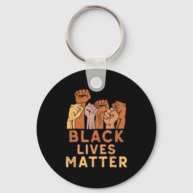 Black Lives Blm Human Rights Black History Month  Schlüsselanhänger (Vorderseite)