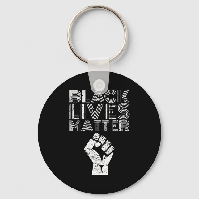 Black Lives Blm Human Rights Black History Month  Schlüsselanhänger (Vorderseite)