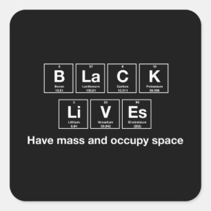 Black Lives - Chemische Symbole Glossy Stickers