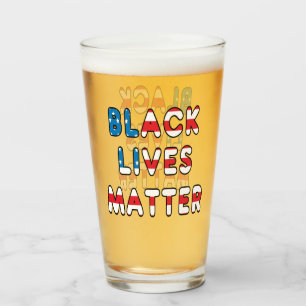 Black Lives Materie BLM Glas