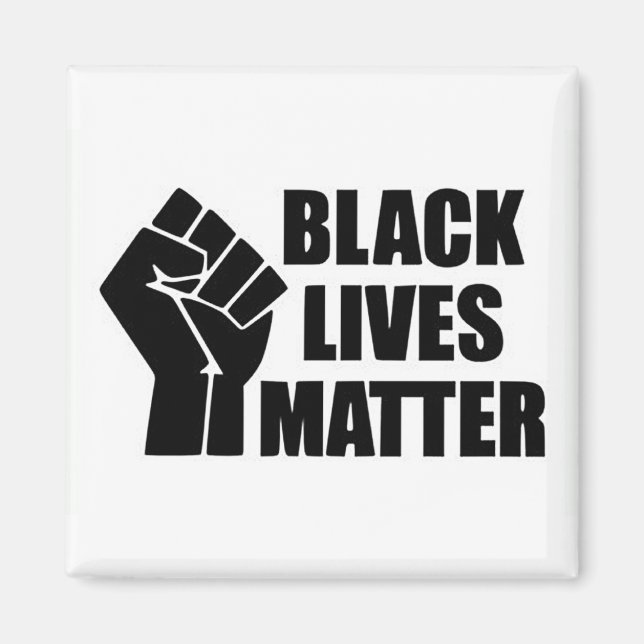 Black Lives Materie - BLM Logo Magnet (Vorne)