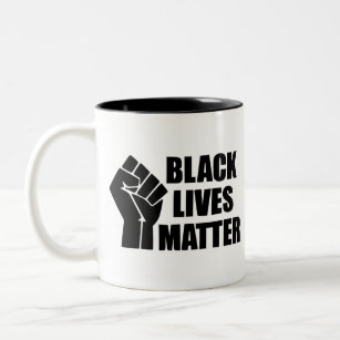 Black Lives Materie - BLM-Logo Zweifarbige Tasse