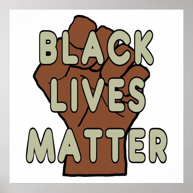 Black Lives Materie BLM Poster (Vorne)