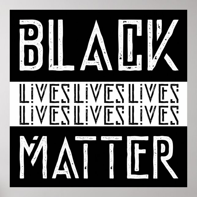 Black Lives Materie BLM Poster (Vorne)