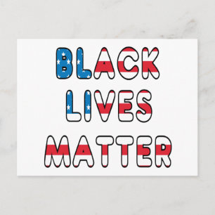Black Lives Materie BLM Postkarte