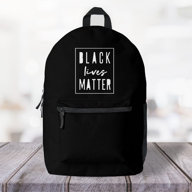Black Lives Materie | BLM Race Equality Modern Bedruckter Rucksack (Von Creator hochgeladen)