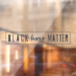 Black Lives Materie BLM Race Equality Modern Fensteraufkleber