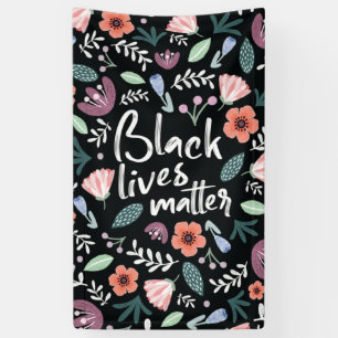 Black Lives Materie Bloral Banner
