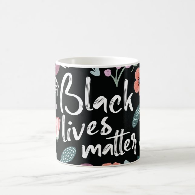 Black Lives Materie Bloral Tasse (Mittel)