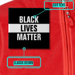 Black Lives Materie Button<br><div class="desc">Zeigen Sie Ihre Unterstützung für die Bewegung "Black Lives Matter",  die sich dem gewaltfreien Protest und der Rassengerechtigkeit verschrieben hat.</div>