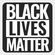 Black Lives Materie Custom Quadratischer Aufkleber