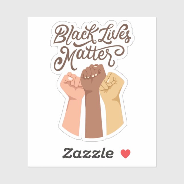 Black Lives Materie - Einheit Aufkleber (Blatt)