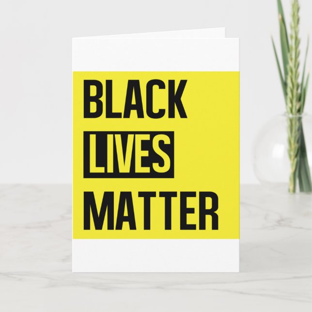 Black Lives Materie Karte (Vorderseite)