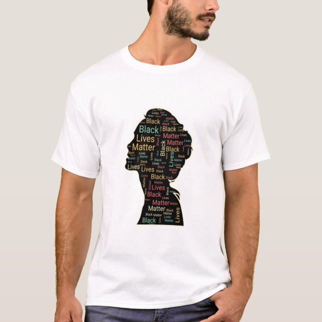 Black Lives Materie - Kopfform T-Shirt (Vorderseite)