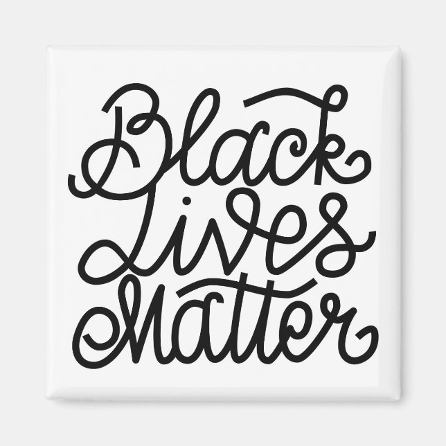 Black Lives Materie Magnet (Vorne)
