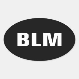 Black Lives Materie Ovaler Aufkleber