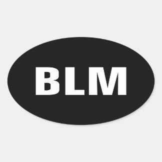 Black Lives Materie Ovaler Aufkleber