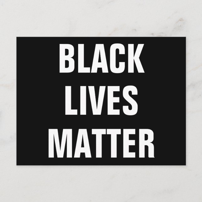 Black Lives Materie Postkarte (Vorderseite)