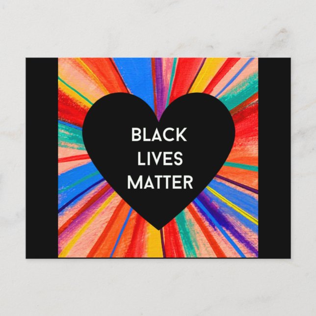 BLACK LIVES MATERIE Postkarte (Vorderseite)