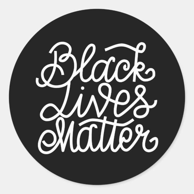 Black Lives Materie Runder Aufkleber (Vorderseite)