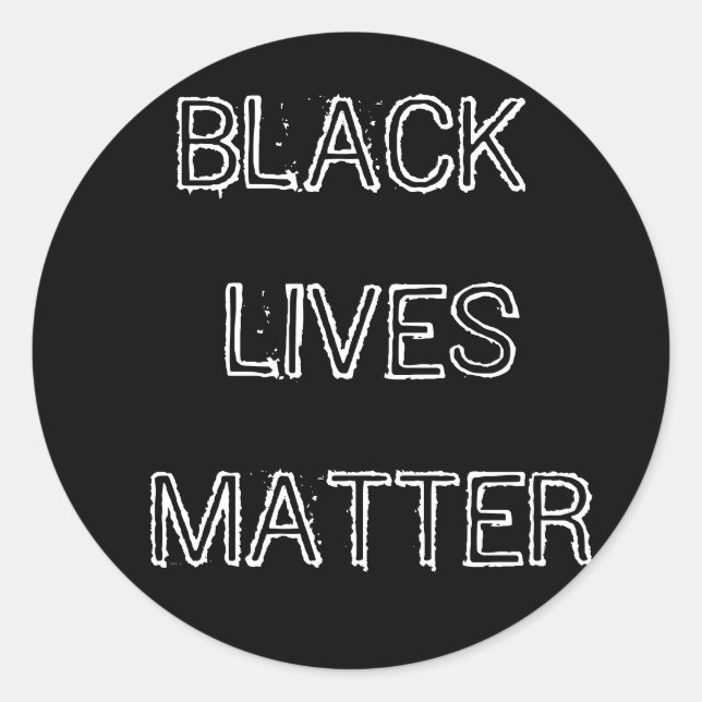 Black Lives Materie Sticker BLM (Vorderseite)