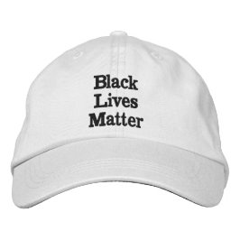 Black Lives Materie, weiß Bestickte Baseballkappe