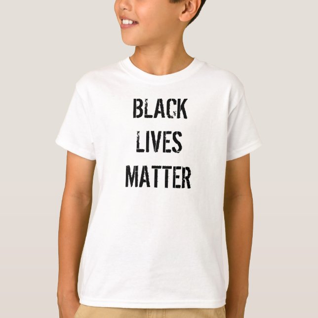 Black Lives Materie White T - Shirt | Kinder (Vorderseite)