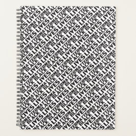 Black Lives Matt blanc noir typographie motif