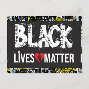 Black Lives Matt Blank Card Postkarte
