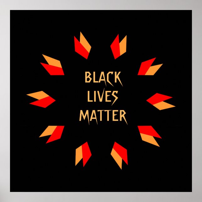 Black Lives Matt Poster (Vorne)