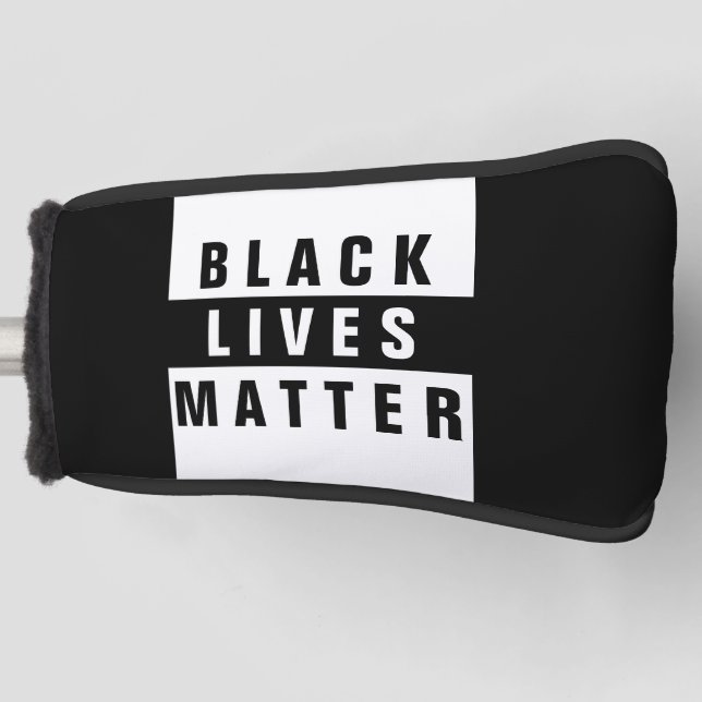 Black Lives Matt Putter Golf Head Cover Headcover (Vorderseite)