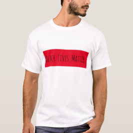 Black Lives Matt Red Rectangle T-Shirt