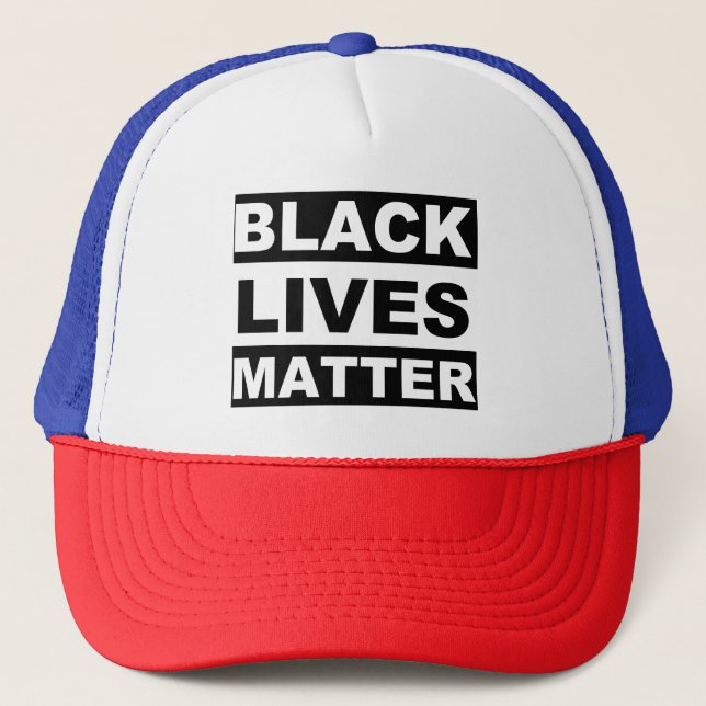 Black Lives Matt Trucker Hut Truckerkappe (Vorderseite)