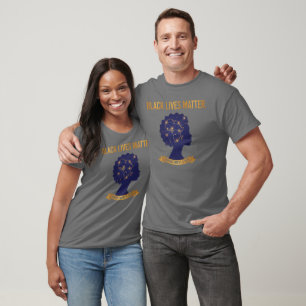Black Lives Matter Afro Afrika Karte Empowerment T-Shirt