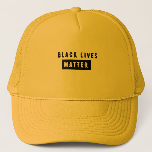 Black Lives Matter Baseball, Caps Truckerkappe (Vorderseite)