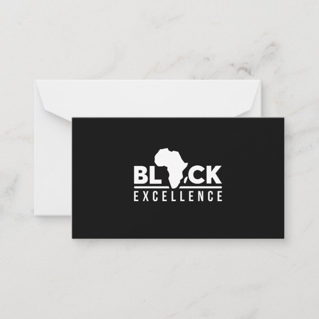 Black Lives Matter Black Excellence Mitteilungskarte (Vorderseite)
