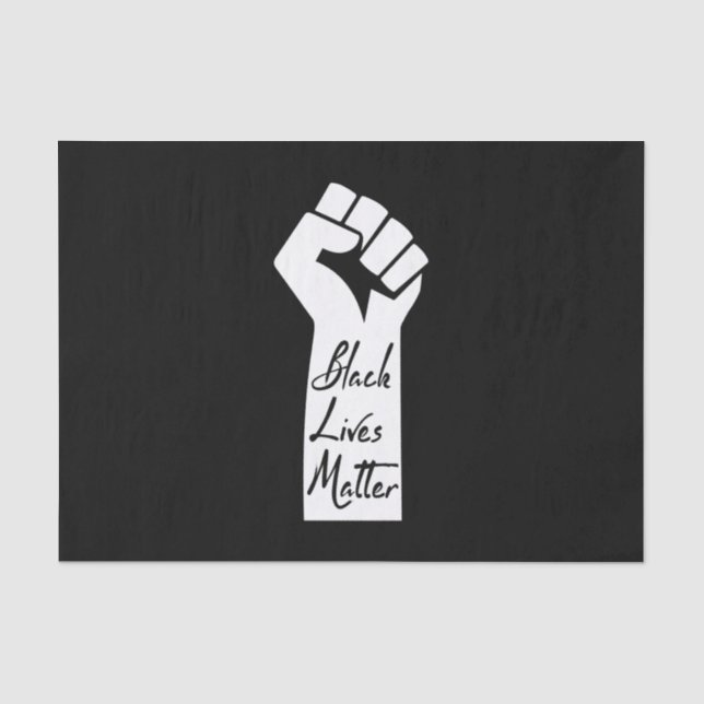 Black Lives Matter Black Woman Seidenpapier (Vorderseite)