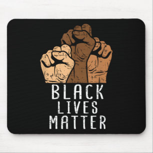 Black Lives Matter Blm Menschenrechte Schwarze Ges Mousepad