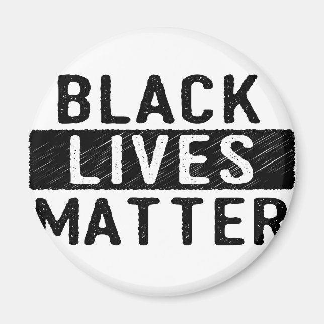 Black Lives Matter - Bold Design - Black Prix Magnet (Vorne)