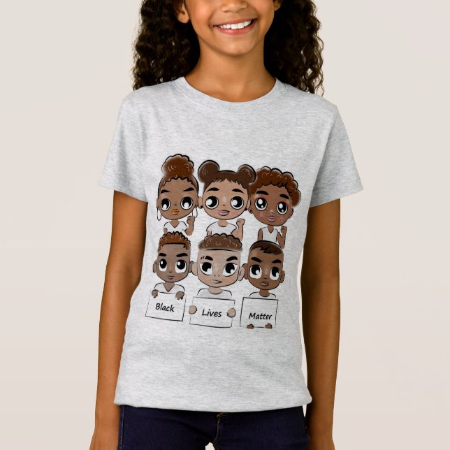 Black Lives Matter Girl's T - Shirt (Vorderseite)