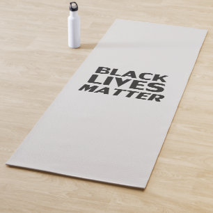 Black Lives Matter grau moderne Typografie Yogamatte