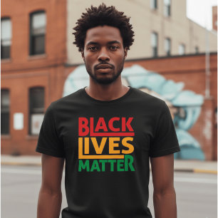 Black Lives Matter Panafrikanische-Farben T-Shirt
