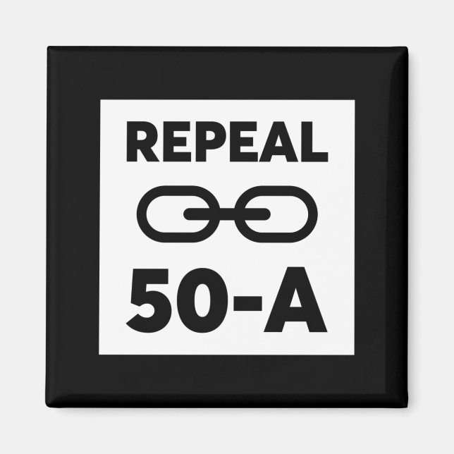 Black Lives Matter Repeal 50 A Magnet (Vorne)