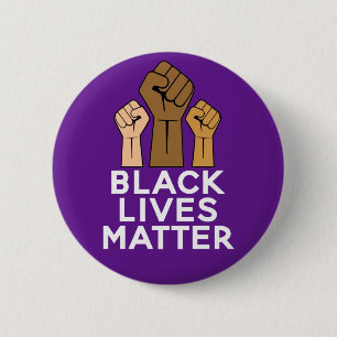 Black Lives Matter - Solidarnosc Fist Pump Button