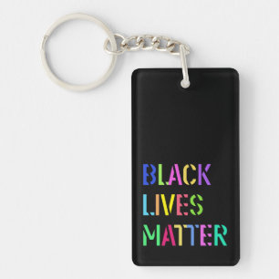 Black Lives Matter Stencil 01 Editable Farbe Schlüsselanhänger