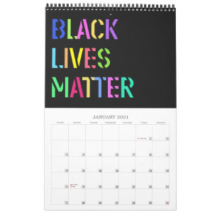 Black Lives Matter Stencil 01 Editable Kalender