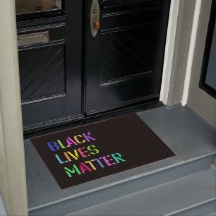 Black Lives Matter Stencil 01 Multi Größe Editie Fußmatte